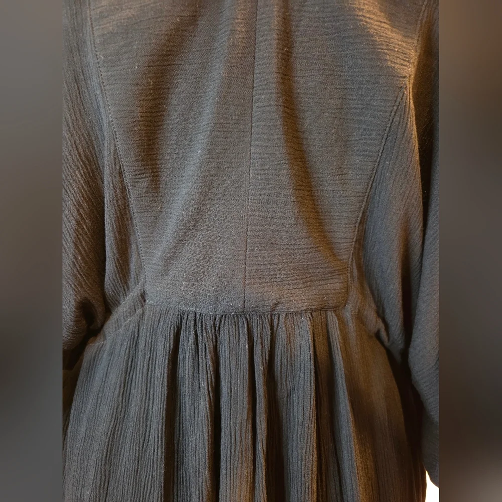 Ralph Lauren Black  Swimware  Dress. Adjustables Side Cords, Size L.